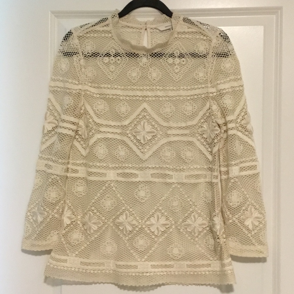 Rebecca Taylor crochet top